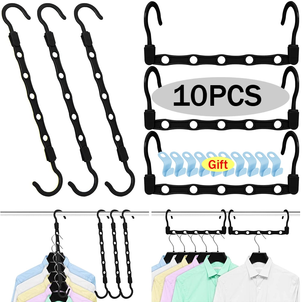 Black Magic Hangers Space Saving Clothes Hangers, Closet Organizers and ...