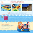 thumbnail image 5 of Outsunny 5-in-1 Water Slide Kids Inflatable Bounce House Space Theme Water Park Includes Slide Trampoline Pool Cannon Climbing Wall with Carry Bag, Repair Patches without Air Blower, 5 of 9