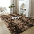 thumbnail image 6 of 72.05 x 107.87 inch Soft Area Rug, Non-Slip Fluffy Tie-Dyed Fuzzy Indoor Rugs for Living Room Bedroom Kids Playroom Nursery Decor, Gray, 6 of 8
