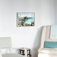 thumbnail image 6 of Beach Window Canvas Wall Art: Ocean seaside Picture Tropical Palm Tree Artwork Print on Coastal Seascape Painting for Bedroom Decor (12x16), 6 of 6