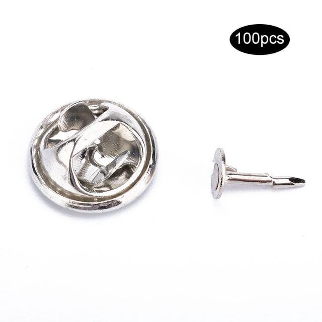 Brooch Clasp,100Pcs/Set Brooch Clasp Tie Jewelry Findings DIY Accessory Top Tier Quality