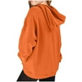 thumbnail image 5 of Cowsor Girls Casual Long Sleeve Hoodies Cute Oversized Fleece Pocket Sweatshirt Tops, 5 of 5