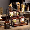 thumbnail image 5 of Coffee Syrup Rack Organizer Syrup Bottle Holder Stand for Coffee Bar 3-Tier 12 Bottles Storage Shelves for Syrup, Wine, Dressing for Kitchen Coffee Station, 5 of 7