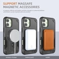 thumbnail image 2 of for iPhone 16 Case, Built-in Kickstand, Compatible with Magsafe, Luxury Military-Grade Armor Shockproof Drop Protective Rugged Cover Hybrid Cell Phone Case for iPhone 16 - Black, 2 of 7