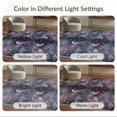 thumbnail image 7 of ODIKA 9'x12' Washable Area Rug Space Galaxy Star Night Sky Design With Planets And Cosmic Swirls for Great Room, Indoor Concept, Large Living Low Pile, Flatwoven, 7 of 7