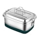 thumbnail image 1 of Caja Bento de Acero Inoxidable - Metal, Para Niños y Adultos, Contenedor de Alimentos, Cabe en 1200ml 2 Nivel 2, 1 of 9