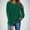 Army Green, variant on Babysbule Women's Casual Long Sleeve Solid Crewneck Sweatshirts Cute Circular Zipper Drop Sleeve Loose Fit Pullover Fall Clothes