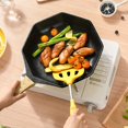 thumbnail image 4 of ENJOYW Colander Spoon Pacifier Grade Heat Resistant Silicone Long Handle Soup Rice Spaghetti Spatula Slotted Ladle for Restaurant, 4 of 7