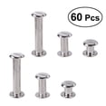 thumbnail image 4 of 60 Pcs Kit de Vis Rondes Argentées pour Tête Plate Accessoires Métalliques pour Reliure, 4 of 8