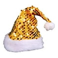 thumbnail image 1 of GUOOL Christmas Hat Sequin Santa Hat for Home Decor Party Favors Stage Performance Gold, 1 of 9