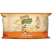 Simply Cheetos Puffs White Cheddar Cheese Flavored Snacks, 1 Oz., 6 Count