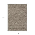 thumbnail image 3 of 5' X 8' Brown And Beige Floral Washable Indoor Outdoor Area Rug, 3 of 5