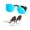 Mirrored Blue-Polarized, variant on Joopin Polarized Clip On Sunglasses Over Eyeglasses for Men Women UV Protection (Black)