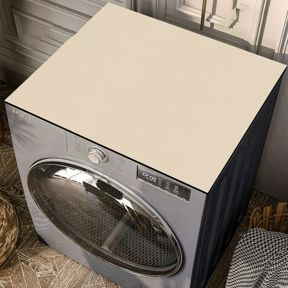 Kingfansion Solid Color Absorbent Diatomaceous Drainage Mat, 40x50cm Refrigerator/Washer Proof PVC Floor Mat with Non-Slip Rubber Backing for Kitchen/Laundry Room, Beige
