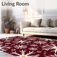 thumbnail image 2 of ODIKA 2'x3' Machine Washable Non-Slip Area Rug, Spectacular Yuletide Embellishment High Traffic Rug, Red, 738950, 2 of 7