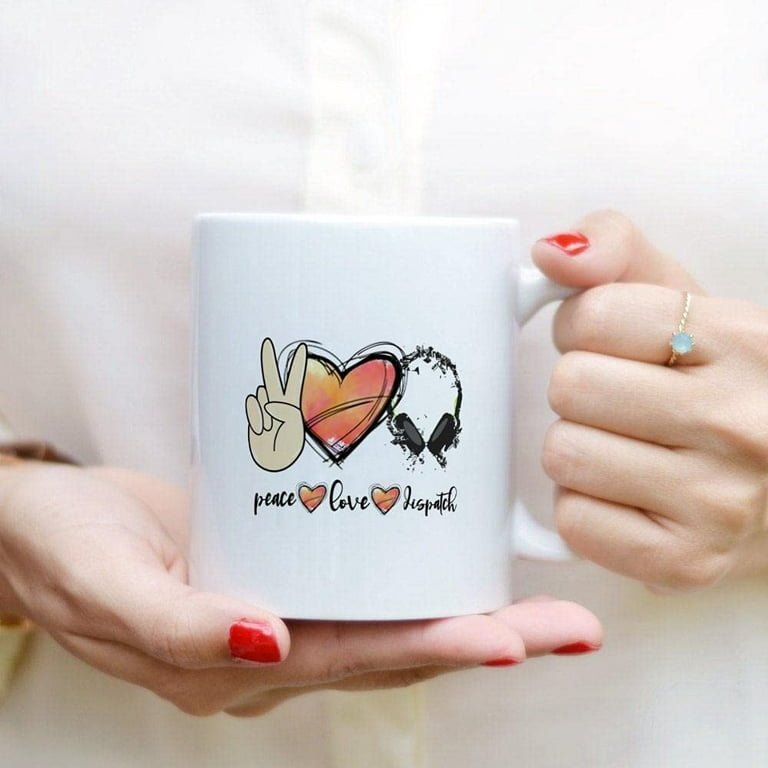 Love Birds Personalized Large Coffee Mug - 15oz