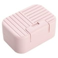 thumbnail image 2 of Soap Container with Lid,Soap Travel Case,Striped Soap Box with Lid Soap Box Sealed Pink,Soap Box Holder Plastic Soap Case Dish Container with Leachate Sponge for Bathroom Outdoor Hiking Camping Gym, 2 of 9