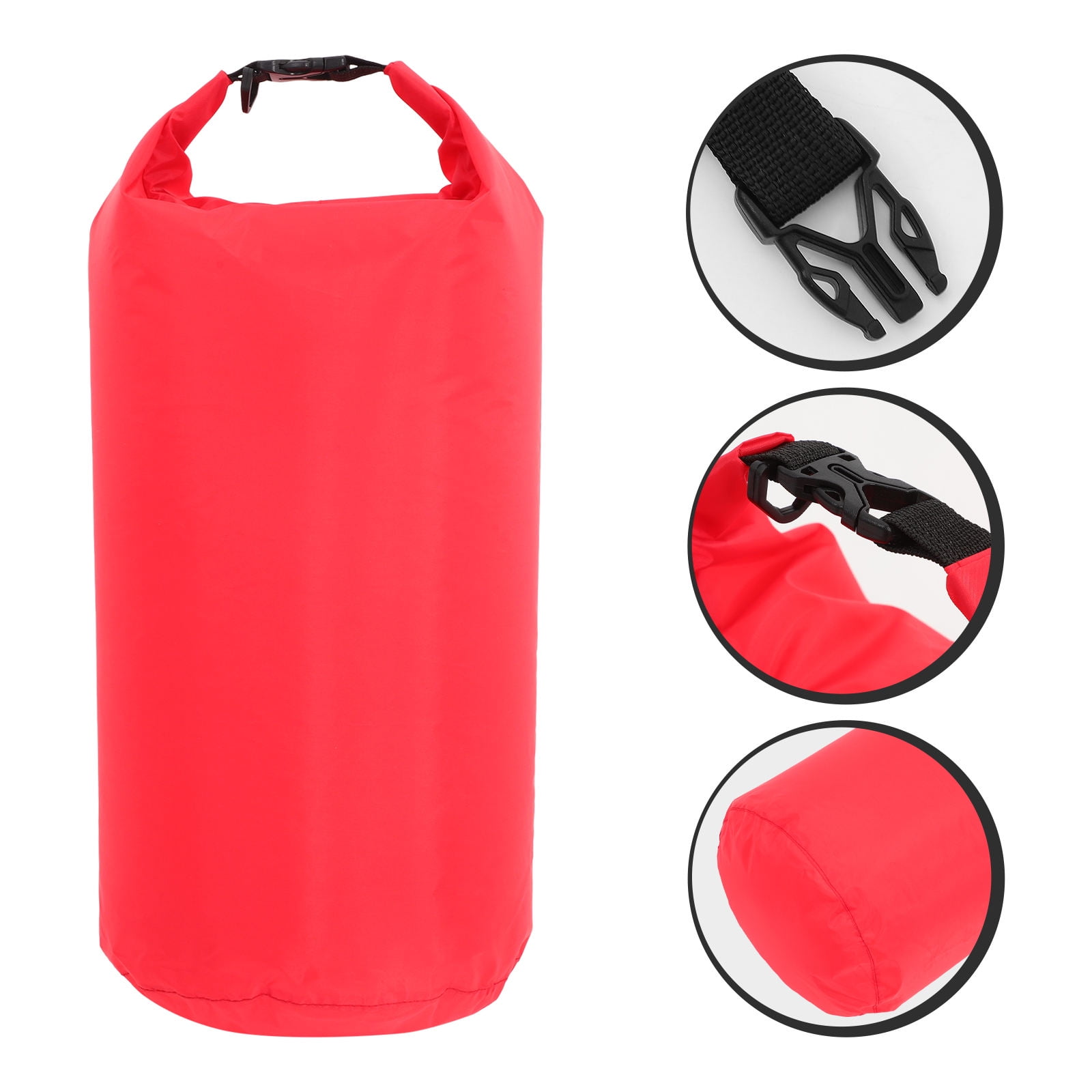 ibasenice Red Compression Dry Sack 1-Pack Nylon PU Coating for Rafting and Outdoor Water Activities
