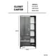 thumbnail image 5 of Closet Ropero, Armario Moderno con Puertas y Cajones, Mueble Organizador para Dormitorio, Diseño Minimalista y Duradero., 5 of 5