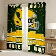 thumbnail image 2 of Erosebridal American Football City Curtains and Drapes (38x45), Eat Sleep 30%-50% Blackout Curtains for Bedroom, Soccer Lover Curtains for Living Room, Window Drapes Room Decoration, 2 of 6
