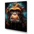 thumbnail image 2 of Designart "Graffiti-Styled Pop Art Apes" Orangutan Canvas Prints, 2 of 7