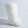 thumbnail image 2 of Women's Winter Warm Fluffy Faux Fur Knee High Snow Boots -Fashionable & Cozy Non-Slip Sole Long Boots, 2 of 5