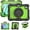 Black+Green, variant on iPad Mini Case (8.3") (6th Generation) - TECH CIRCLE [Built with Screen Protector] Drop Proof Protective Kickstand Case Portable Handle Sturdy Rugged Cover for Apple 8.3" iPad Mini, Black+Dark Blue
