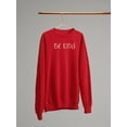 thumbnail image 3 of Be Kind Daisy Lettering Sweatshirt Women -Image by Shutterstock, Female 3X-Large, 3 of 4