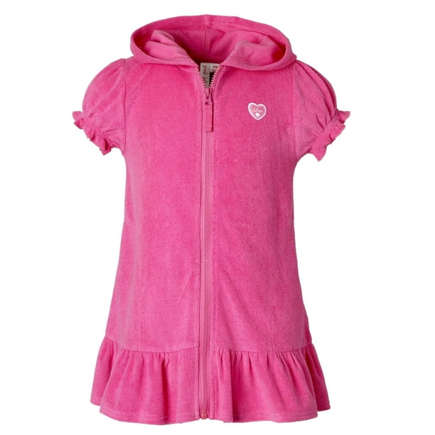 Pink Platinum - Baby Toddler Girl Hooded Terrycloth Swim Cover-up ...