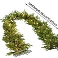 thumbnail image 3 of Prelit Christmas Garland with Lights 5.9ft, Artificial Norfolk Pine Greenery for Mantle, Stairs Railing, Fireplace, Indoor Outdoor Xmas Decor, Battery Operated (Battery Not Included), 3 of 5