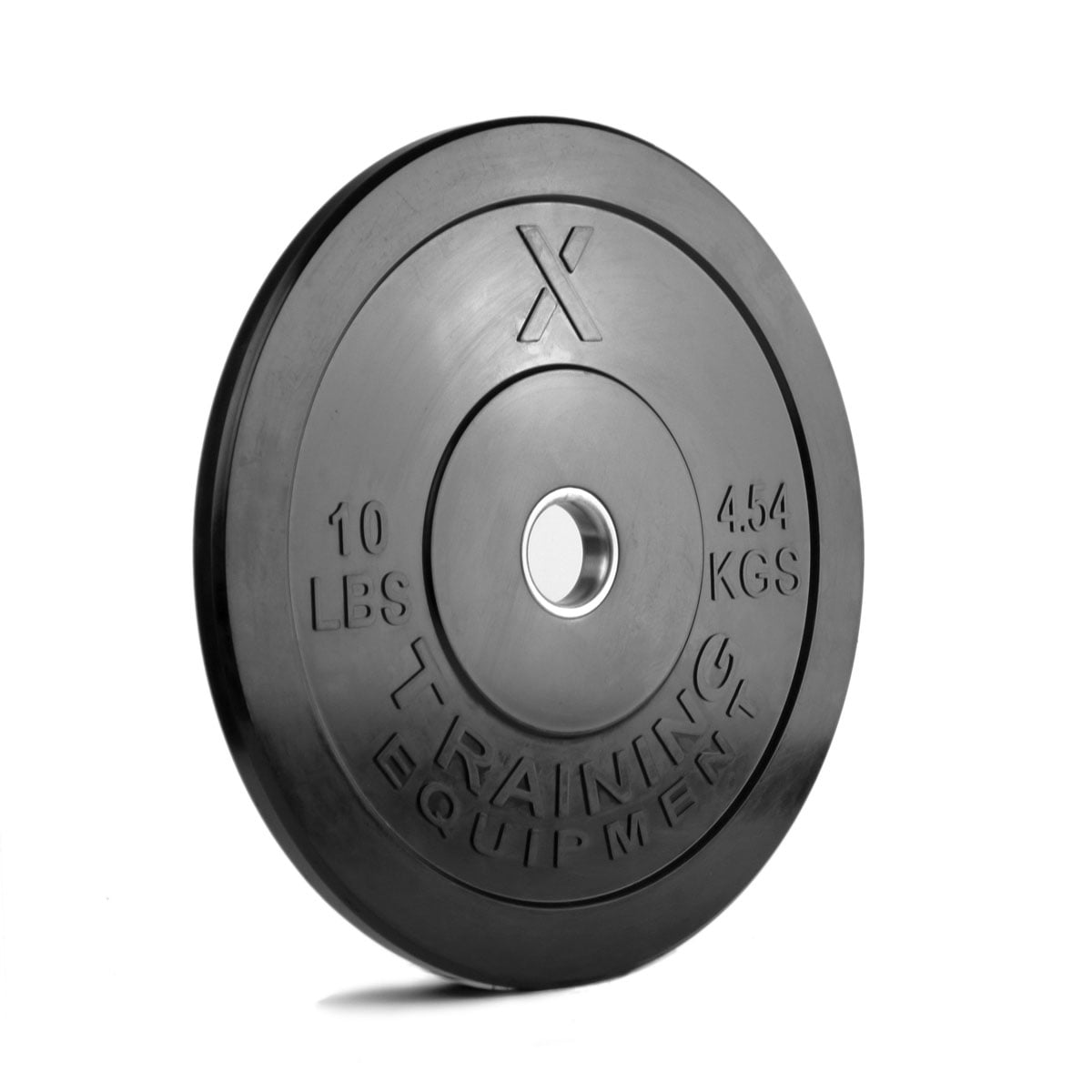 X Training Premium Black Bumper Plate, Pair of 10 lbs