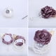 thumbnail image 3 of Ramillete de muñeca y boutonniere de color rojo burdeos para novia, rosa, flor de mano para dama de honor para boda, 3 of 5