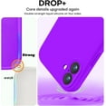 thumbnail image 4 of KOMI Compatible with iPhone 16 Case, Liquid Silicone Upgrade [Camera Protection] [Soft Anti-Scratch Microfiber Lining] Shockproof Phone Case for iPhone 16 6.1 inch Neon Purple, 4 of 7