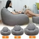 thumbnail image 4 of Large Small The color is as shown in the main picture 100*120cm Lazy Sofa Cover Chairs Without Filler Linen Cloth Lounger Seat Bean Bag Pouf Puff Couch Tatami Living Room, 4 of 4