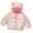 Pink, variant on WOYY Girls Winter Coat Lightweight Cute Bear Ears Hooded Puffer Jacket, Sizes 12-18M