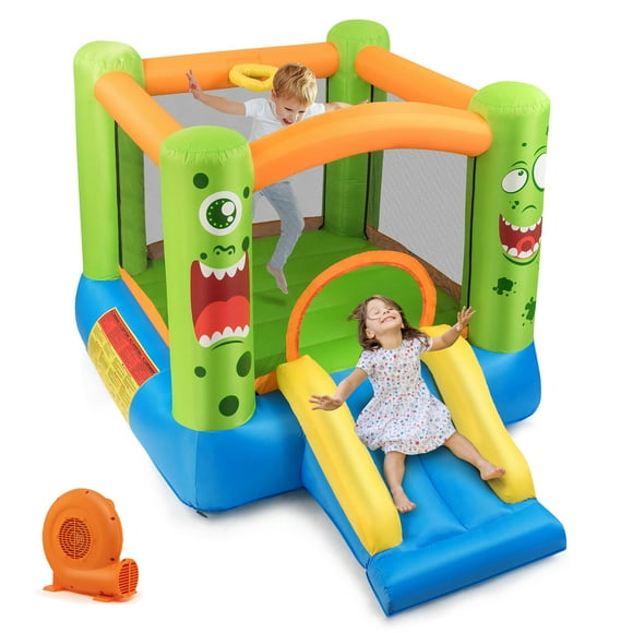 Costway Inflatable Bounce House Jumper Castle Kids Playhouse with 550W Blower
