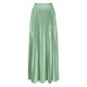 thumbnail image 2 of TaTaai Women Fashion Casual Solid Color Elastic Waist Pleated Ankle Length Skirt Lightweight Breathable Soft Fabric Machine Washable No Fading Versatile Daily Office Street Wear Maxi Skirt Gift, 2 of 7