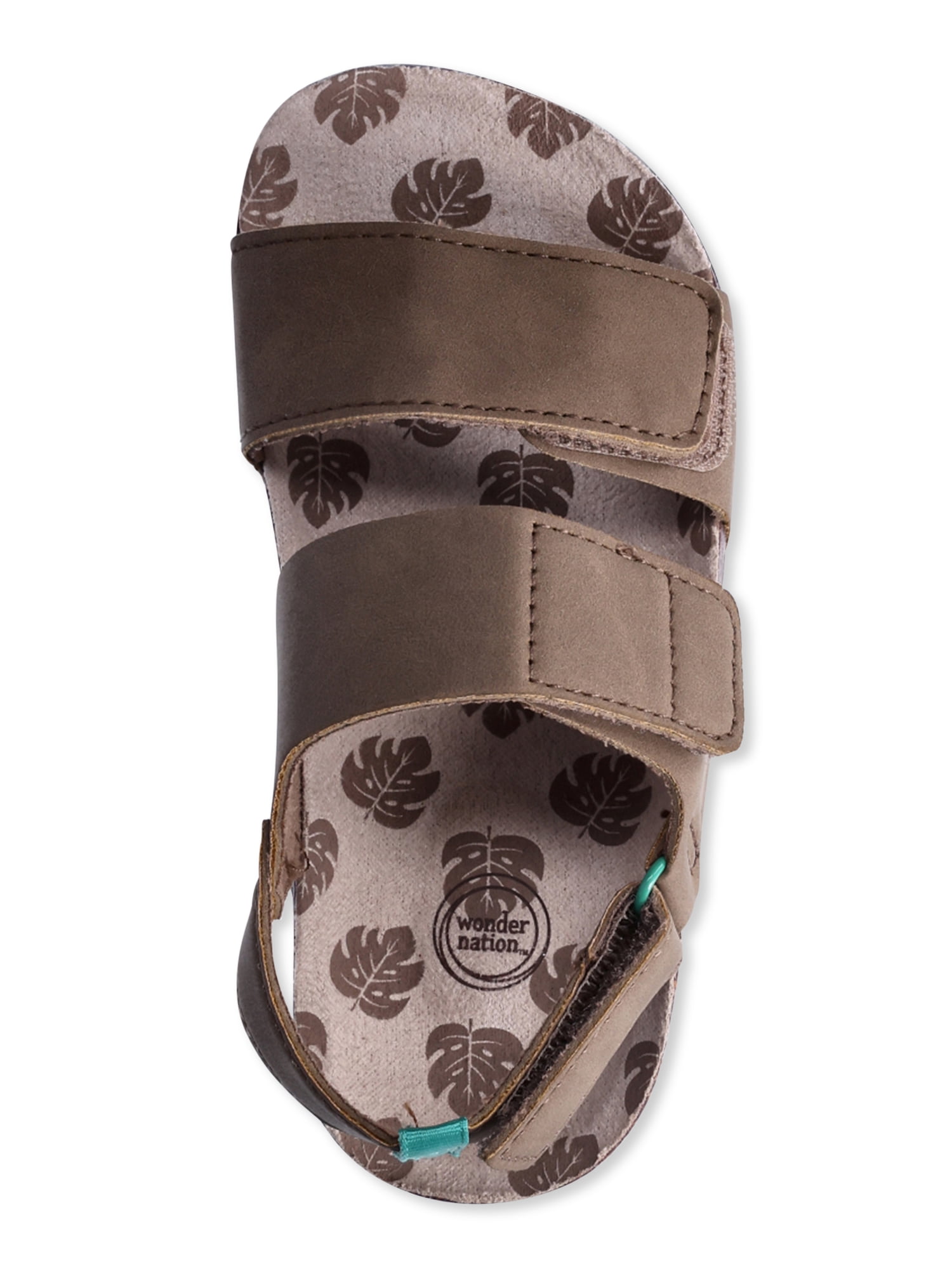 Wonder Nation Toddler Boy Double Band Footbed Sandals