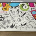 thumbnail image 6 of Ambesonne Music Place Mats Set of 4, Pop Art Doodle Style Art, Standard Size, Multicolor, 6 of 6
