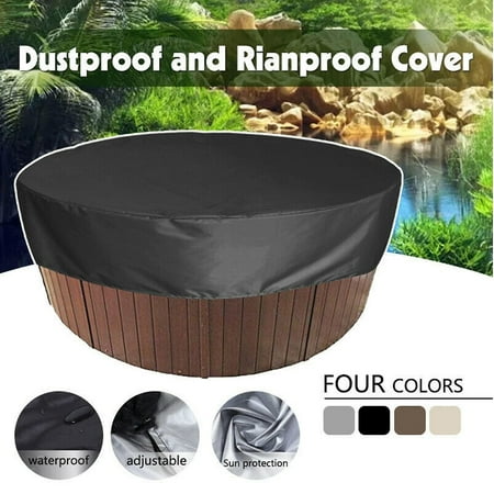 Round Hot Tub Cover Waterproof Anti-uv Spa Hot Tub Protector Canopy