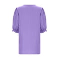 thumbnail image 4 of Blusa de manga 3/4 con aberturas para mujer, primavera-verano: estilo resort elegante, influencia de la moda europea, tejido de poliéster., 4 of 5