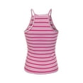 thumbnail image 4 of Made by Olivia Women's Halter Neck Ribbed Tank Top, 4 of 4