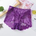 thumbnail image 4 of B91xZ Strings pour Femmes en Coton Doux Bikini, Violet L, 4 of 4