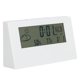 thumbnail image 2 of Reloj despertador electrónico Jadeshay transparente con pantalla de temperatura y humedad, 2 of 14