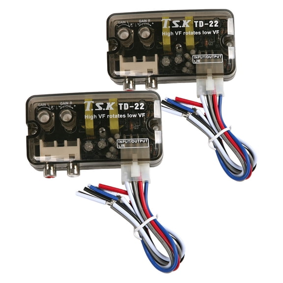 Soimiss Car Audio High to Low Frequency Converter for Amplifier with Delay Function and Multi Audio Format Support