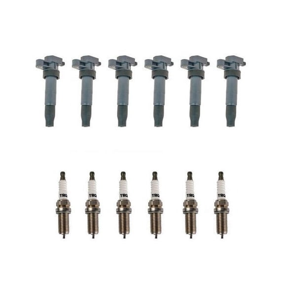 Ignition Coil and Spark Plug Kit 12 Piece - Compatible with 2009 Hyundai Genesis 3.8L V6
