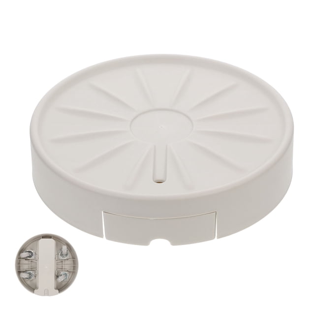 WEUVEB Soporte Para Macetas Beige Con Base , Drenaje Y Cajón Extraíble Para Fácil De Limpiar