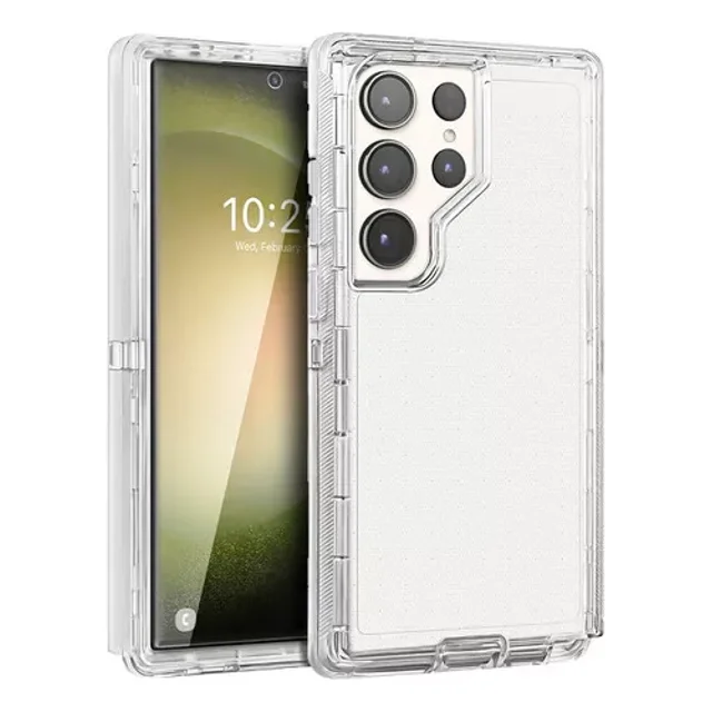 Funda Para Galaxy S23 Ultra Uso Rudo Esquinas Reforzadas Antigolpes Transparente