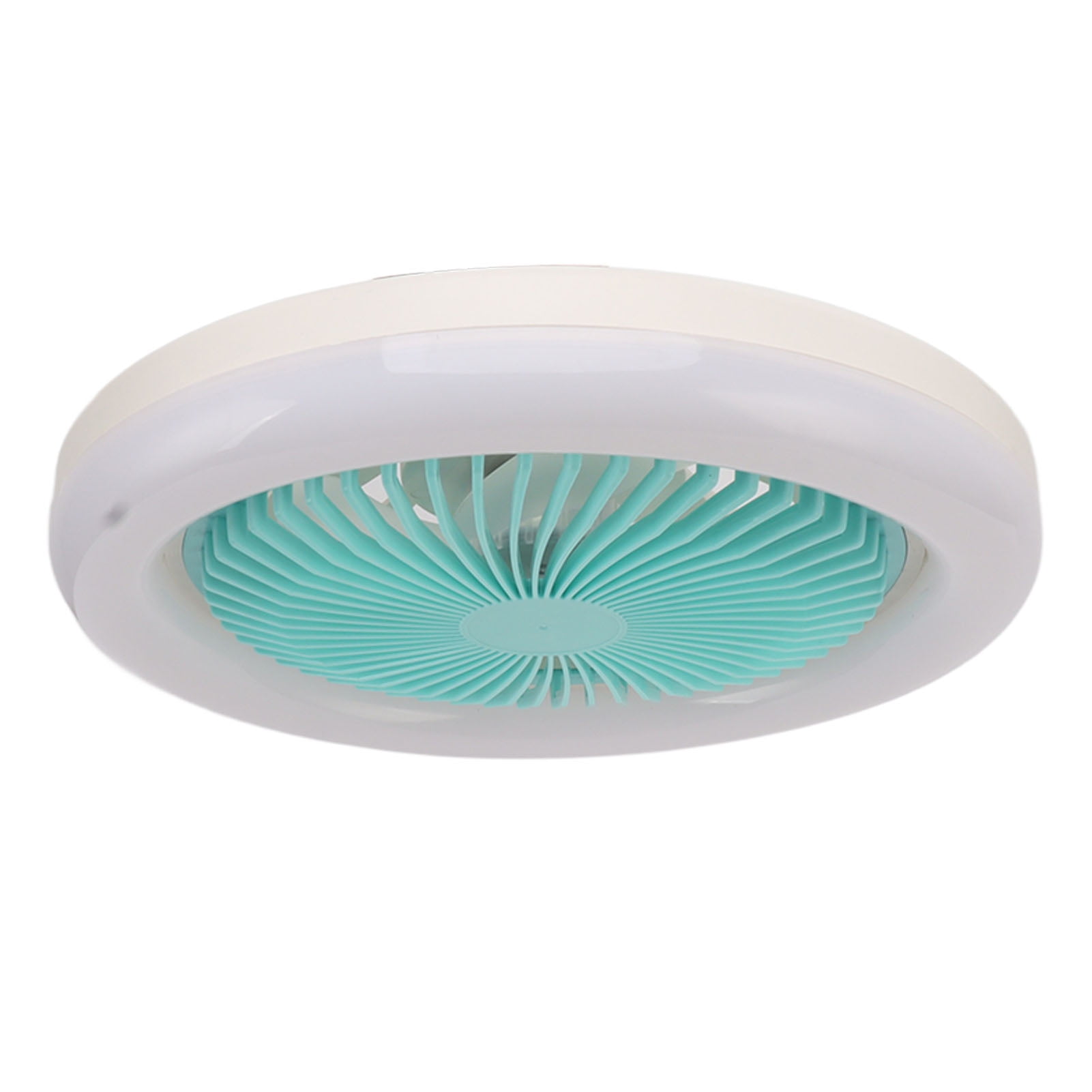 LED Ceiling Fan, Small Ceiling Fan Light Highly Translucent Lampshade E27 36W Quiet Green 9.8