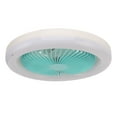 thumbnail image 2 of Ventilador de techo pequeño de 9,8 pulgadas, E27, 36 W, silencioso, ajustable, LED, para habitación infantil, 86-265 V, color azul, 2 of 14